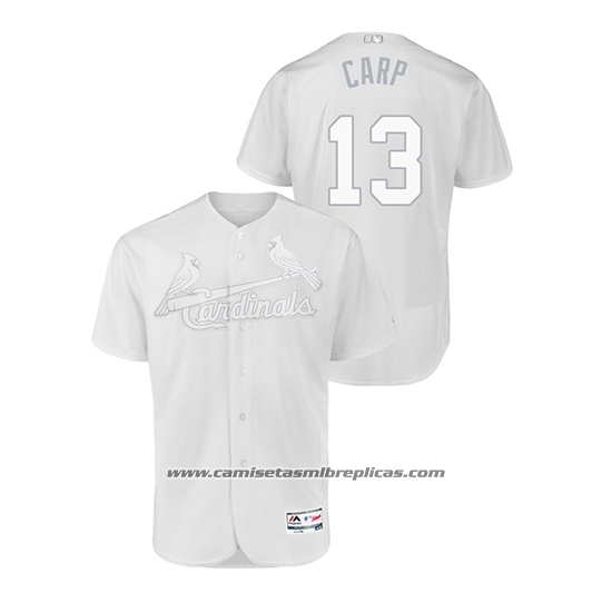 Camiseta Beisbol Hombre St. Louis Cardinals Matt Carpenter 2019 Players Weekend Autentico Blanco